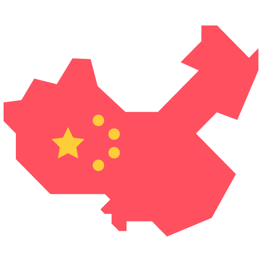 ícono de rutas de China
